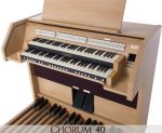 VISCOUNT CHORUM 40 digitalne sakralne orgle - Orgle Viscount Chorum 40 s svojimi 2 manuali, 31 glasovi in priročnim pedalnim delom zagotavljajo pristno