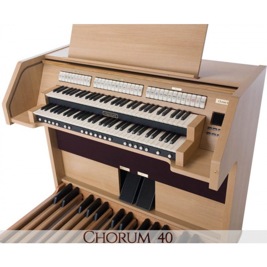 VISCOUNT CHORUM 40 digitalne sakralne orgle - Orgle Viscount Chorum 40 s svojimi 2 manuali, 31 glasovi in ​​priročnim pedalnim delom zagotavljajo pristno
