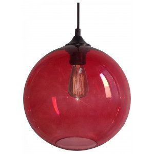 Material:: Kovina, Steklo Vrsta: Stropna Primerne žarnice: E27 Količina žarnic: 1x60W Barva:: Rdeča Energijska nalepka: A++ - E Teža: 1,00 kg Žarnice: