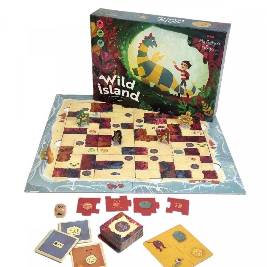 Wild Island - My Father's Dragon is a family board game based on the film My Father's Dragon. Each player represents a team of boy Elmer and dragon Boris. The