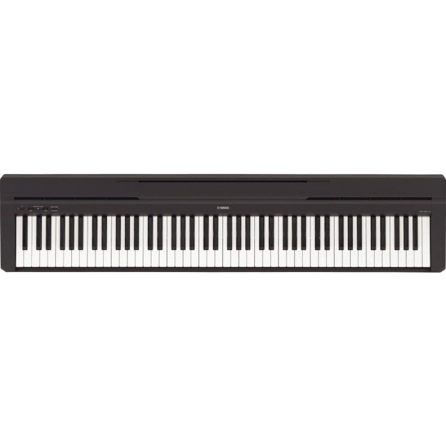 Yamaha P 45 električni klavir (prenosni) - P 45 predstavlja izjemno vrednost za denar. Zvok in odziv tipkovnice sta odlična, izredno prenosljiva oblika pa