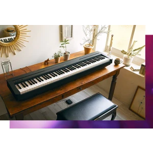 YAMAHA P 45  prenosni klavir - Yamaha električni prenosni klavir P 45 predstavlja izjemno vrednost za svojo ceno. Zvok in odziv tipkovnice sta odlična;