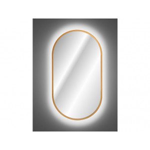 Kopalniško ogledalo NAPOLEON je narejeno iz kvalitetnih materialov in se prilega v vsako kopalnico. Imat zlat okvir ter LED trak s toplo barvo, ki je
