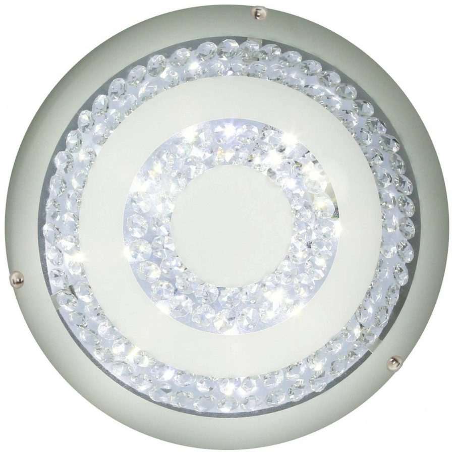 Material:: Kovina, Steklo Vrsta: Stropna Primerne žarnice: LED žarnica, 1x10W, 6500K Barva:: Krom + Bela Barva svetlobe:: Hladno bela Energijska nalepka: A++