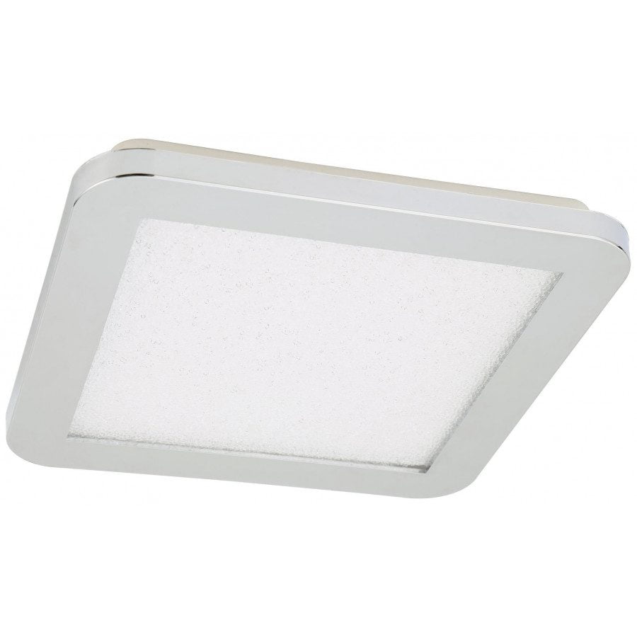 Material:: Plastika, akril Vrsta: Stropna Primerne žarnice: LED žarnica, 12W, 3000K Barva:: Krom Barva svetlobe:: Toplo bela Energijska nalepka: A++ - A
