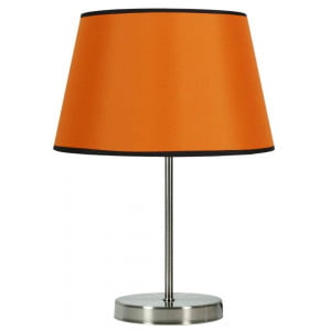 Material:: Tkanina/PVC, kovina Primerne žarnice: E27 Količina žarnic: 1x60W Barva:: Oranžna Energijska nalepka: A++ - E Teža: 1,00 kg Žarnice: niso