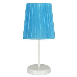 Material:: Kovina, tkanina Primerne žarnice: E14 Količina žarnic: 1x40W Barva:: Modra Energijska nalepka: A++ - E Teža: 0,34 kg Žarnice: niso vključene v