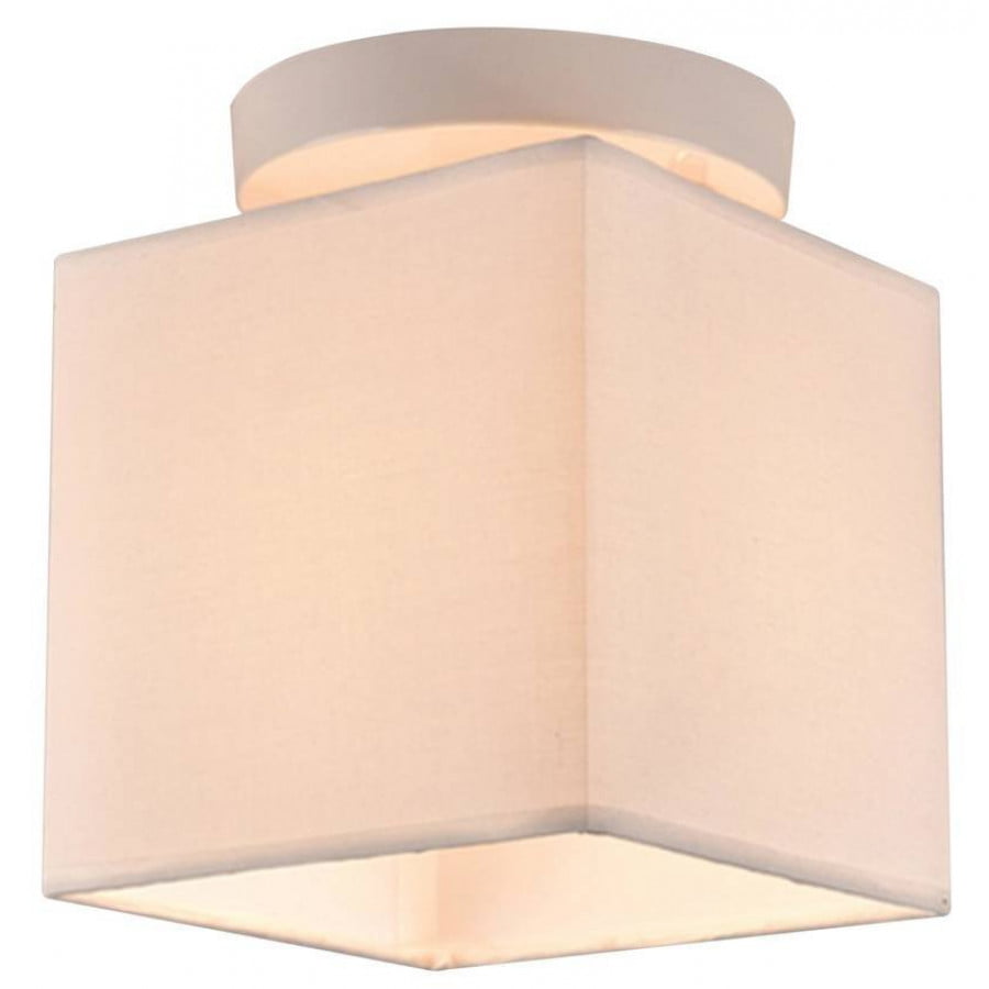 Material:: Tkanina/PVC, kovina Vrsta: Stropna Primerne žarnice: E27 Količina žarnic: 1x40W Barva:: Bela Barva svetlobe:: Topla Energijska nalepka: A++ - E