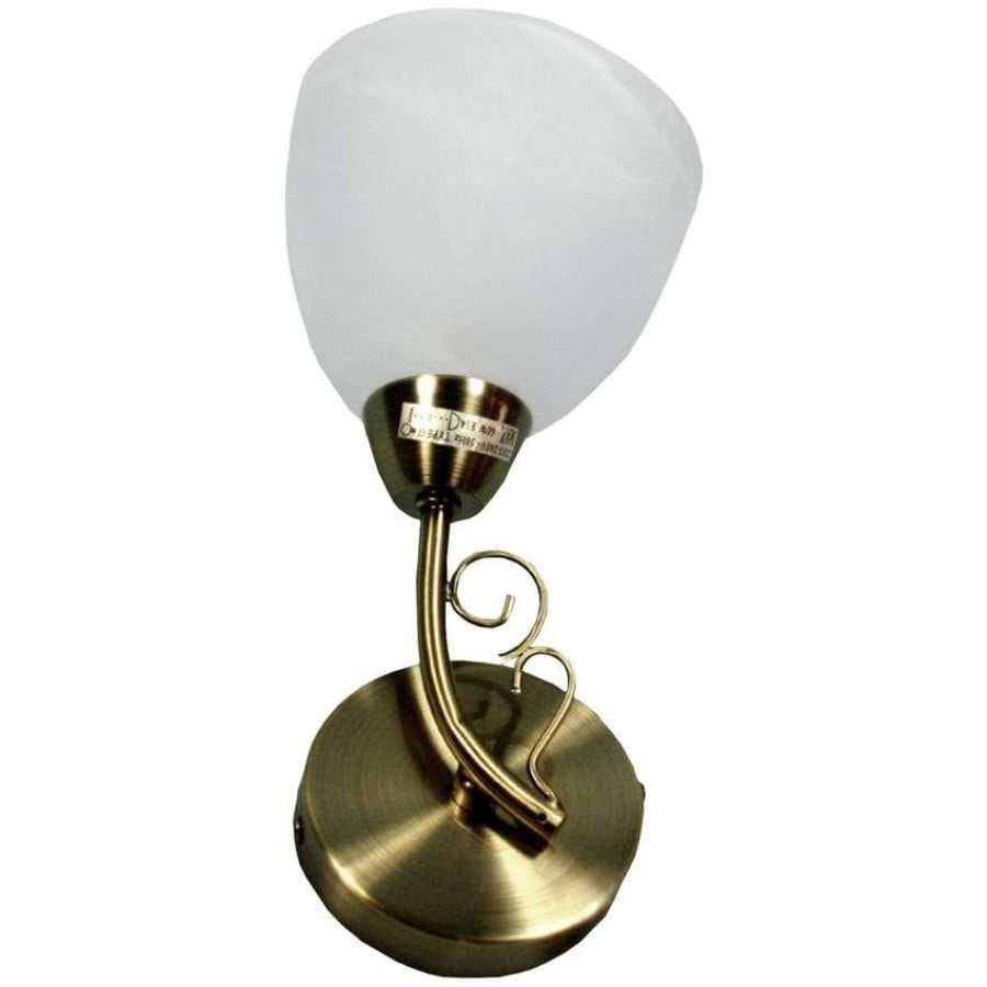 Material:: Kovina, Steklo Vrsta: Stenska Primerne žarnice: E14 Količina žarnic: 1x40W Barva:: Patina Energijska nalepka: A++ - E Teža: 0,60 kg Žarnice: