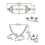 GUGALNA MREŽA LA SIESTA CHILLOUNGE SET GREEN BAY - slika 3