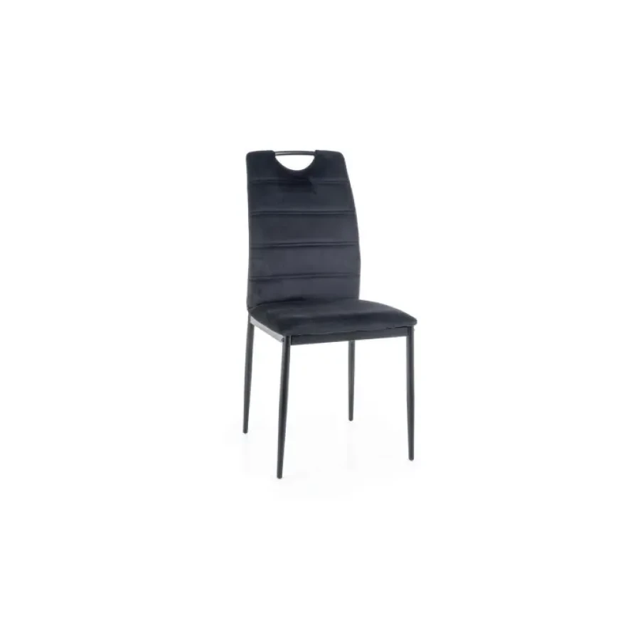 Jedilni stol ORI je narejen iz nežnega blaga in ogrodje iz črne mat kovine. Dobavljiv je v več barvah. Material: - Blago - Kovina Barve: - Bež - Svetlo