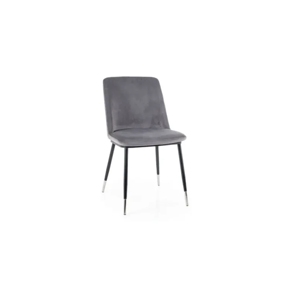 Kovinski stol SUZY je narejen iz kovine ter mehke in nežne tkanine. Noge so v kombinaciji črne mat s kromom. Dobavljiv je v več različnih barvah. Material: