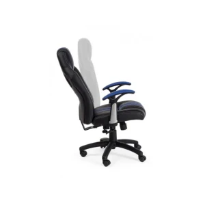 Pisarniški stol C-BR SPIDER moder je primeren za vsako pisarno. Polnjen hrbtni ter sedalni del s peno, ki ju prekriva umetno usnje, poskrbita za izjemno
