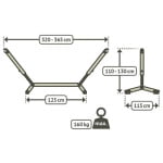 STOJALO ZA GUGALNO MREŽO LA SISTA NAUTICO COOL GREY DOUBLE - slika 5