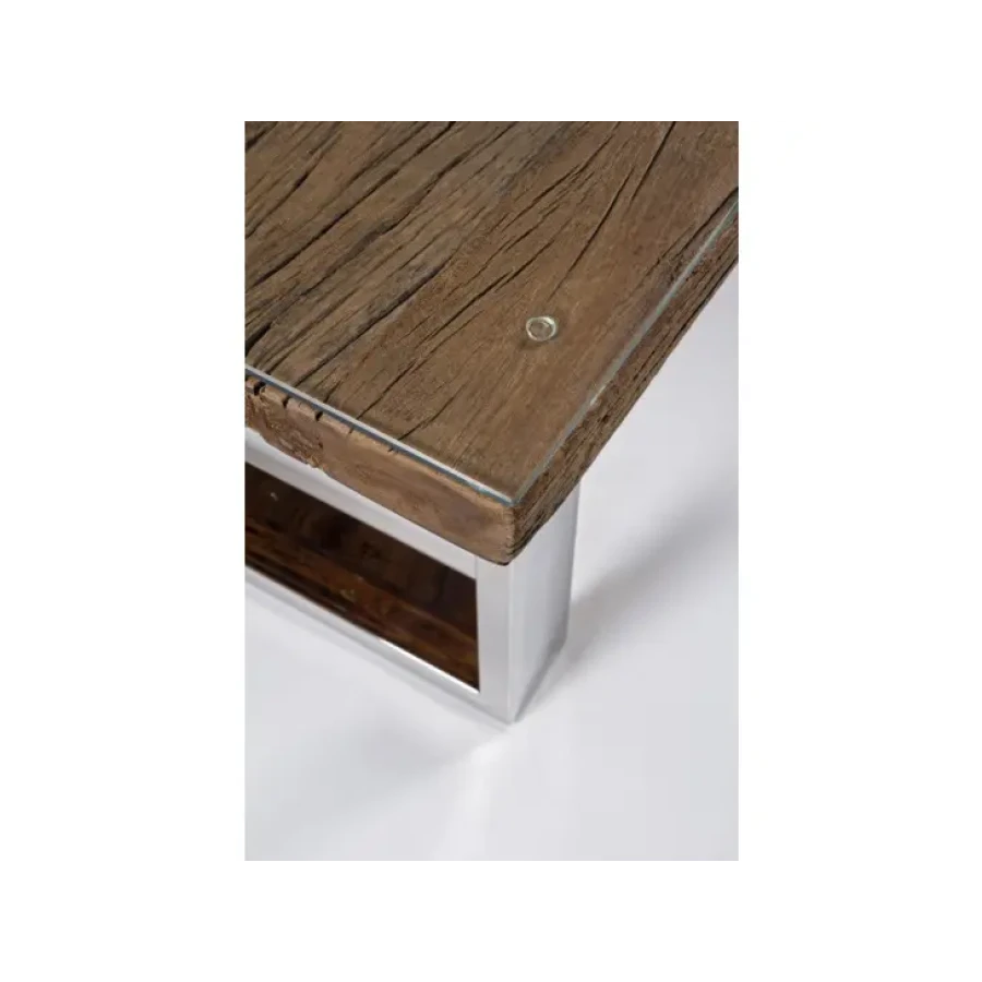 Klubska mizica STANTON 100X60 ima top iz lesa in naravno končno oblogo iz kaljenega stekla. Noge so iz nerjavečega jekla. Dimenzije: širina: 110cm globina: