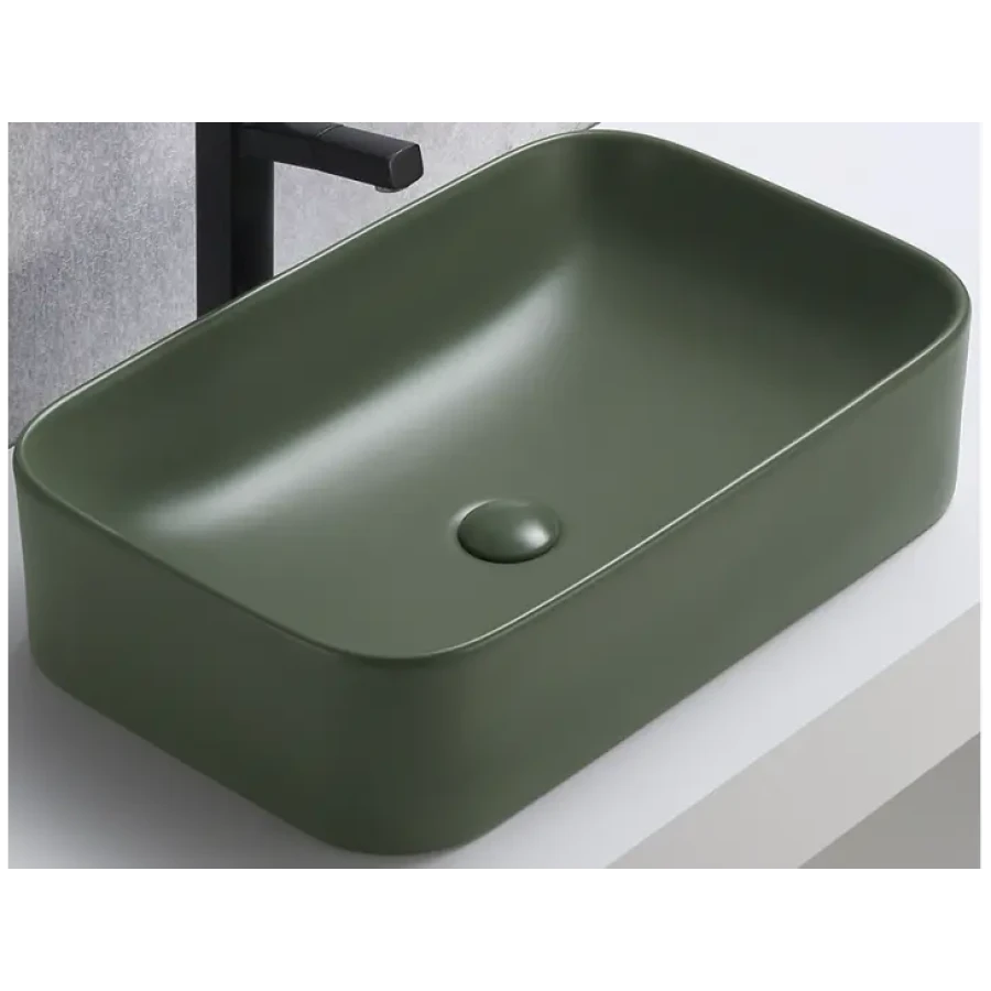 Nadpultni kopalniški umivalnik BEJBA 50 je trpežen umivalnik sodobnih linij. Narejen je iz keramike v dveh različnih mat barvah in se lepo poda v vsakršno