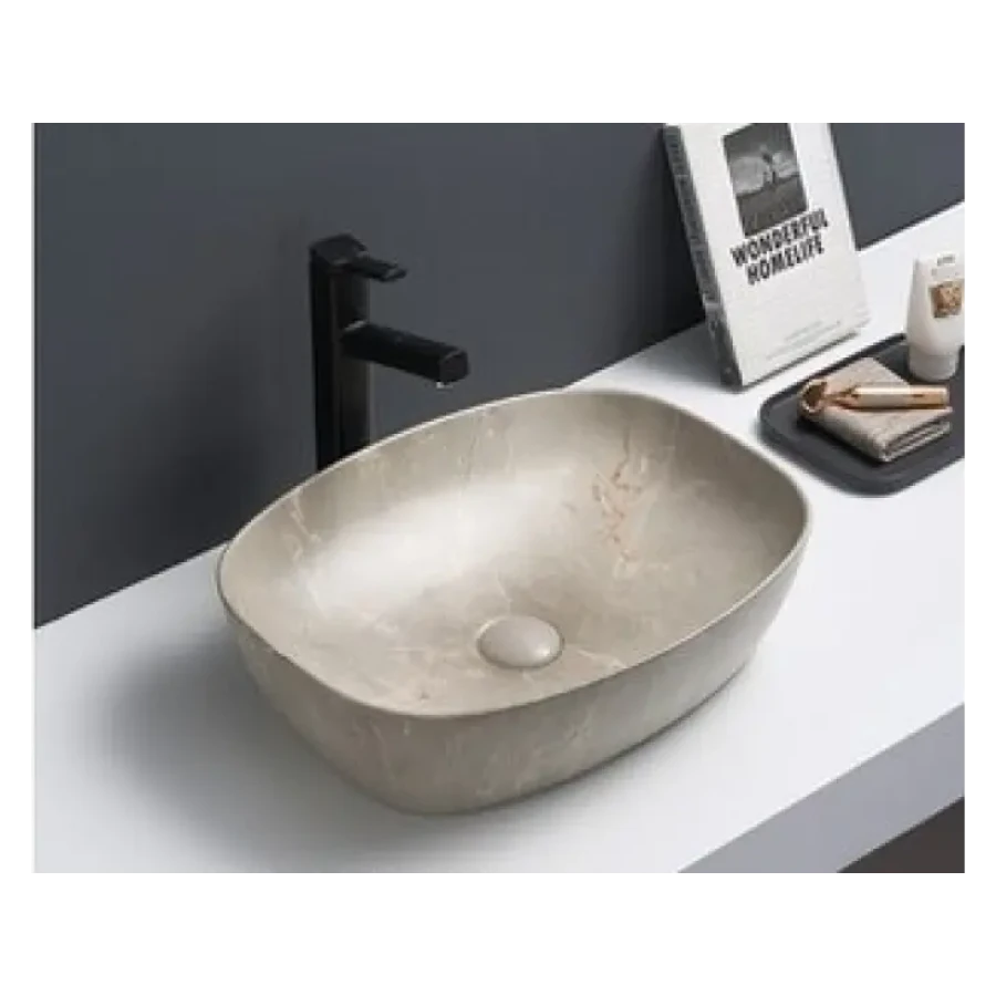 Nadpultni kopalniški umivalnik ŽAN 2 je narejen iz kvalitetne keramike. Zaradi svoje mat barve omogoča enostavno čiščenje. Dobavljiv je v mat barvi.