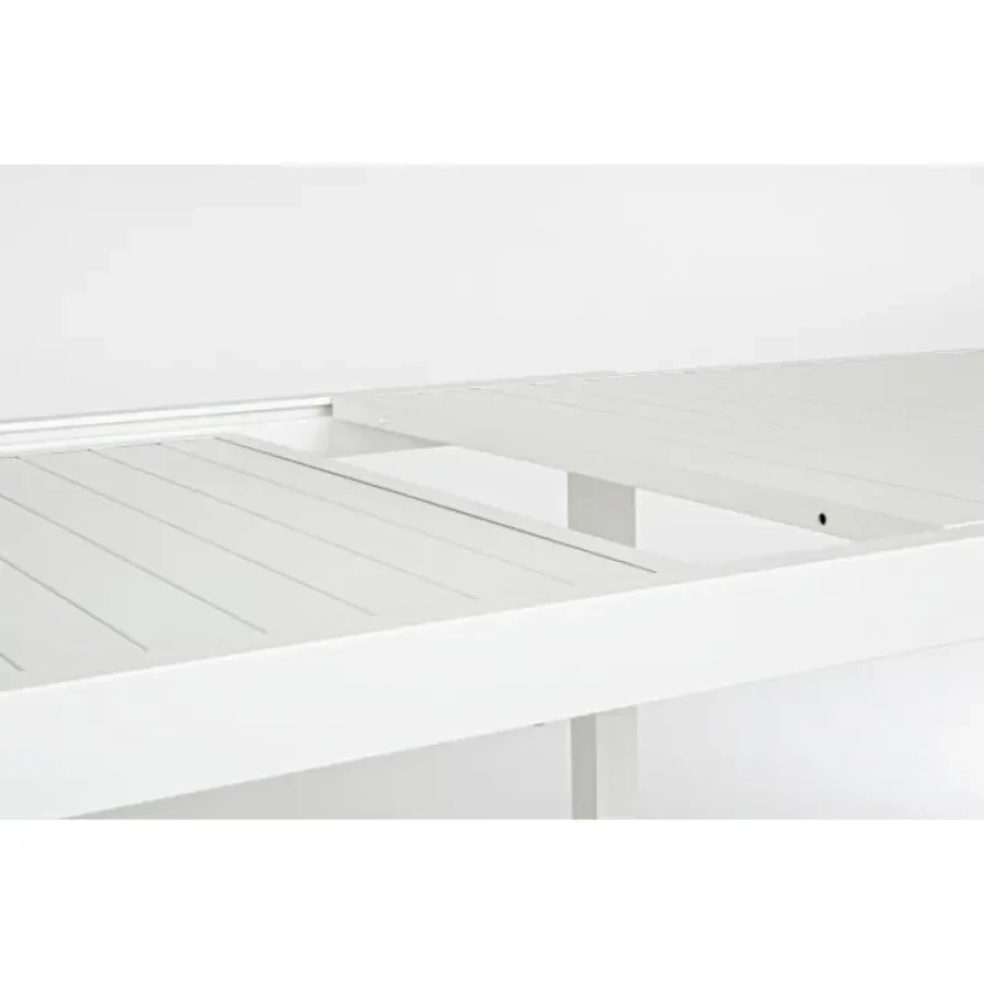 Vrtna raztegljiva miza HILDE 200-300X100 LD30 bela je narejena iz aluminija, prašno barvana. Material: - Aluminij Barva: - Bela Dimenzije: širina: 200/300cm