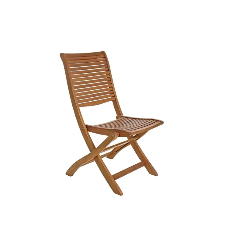 Zložljivi vrtni stol VIKI je narejen iz lesa z oljnim premazom. Stol je zložljiv. Material: - Les Barva: - Akacijev les Dimenzije: širina: 50,5cm globina: