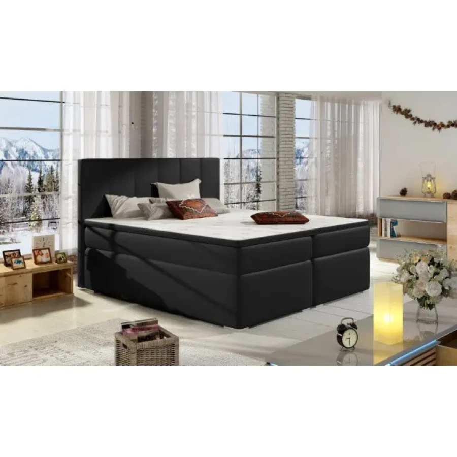 Francoska postelja BERO je sestavljena iz 20 cm visoke vzmetnice (Bonnell vzmatenje), ki zagotavlja udobje in miren spanec. Vzmetnico obdajajo 4 cm prožne