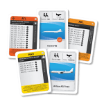 Leti, leti je izvirna igra s kartami, pri kateri igralci načrtujete letalske povezave po vsem svetu. Na začetku se odločite za enega izmed štirih ciljev