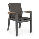 KOVINSKI STOL BIZZOTTO KUBIK CHARCOAL SJ61 - slika 7