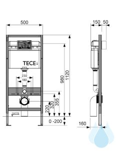 Podometni kotliček s tipko Base - TECE Base - vgradni podometni kotliček - slika 3