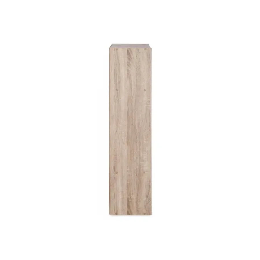 Knjižna omara ELLE 2A 59X29 H120 - z je narejena iz kvalitetne laminirane plošče 12mm debele, ki ima učinek lesa. Dimenzije: širina: 59cm globina: 29cm