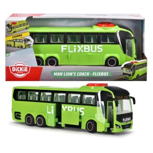 Pojdite na razburljivo potovanje z avtobusom MAN Lion’s Coach FlixBus! FlixBus je priročen in udoben način potovanja. Po vzoru originalnega vozila ima ta igralni avtobus uradno licenco MAN in FlixBus ter je poln zabavnih funkcij in funkcij