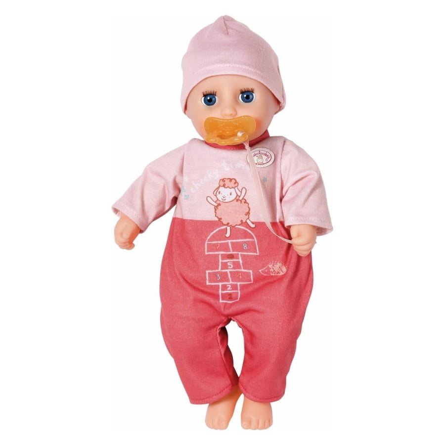 Najljubša Baby Annabella My First Cheeky je tu. Spanje je najljubša aktivnost simpatične 30 cm dojenčice z mehkim telesom iz tkanine. Če lutko odložite