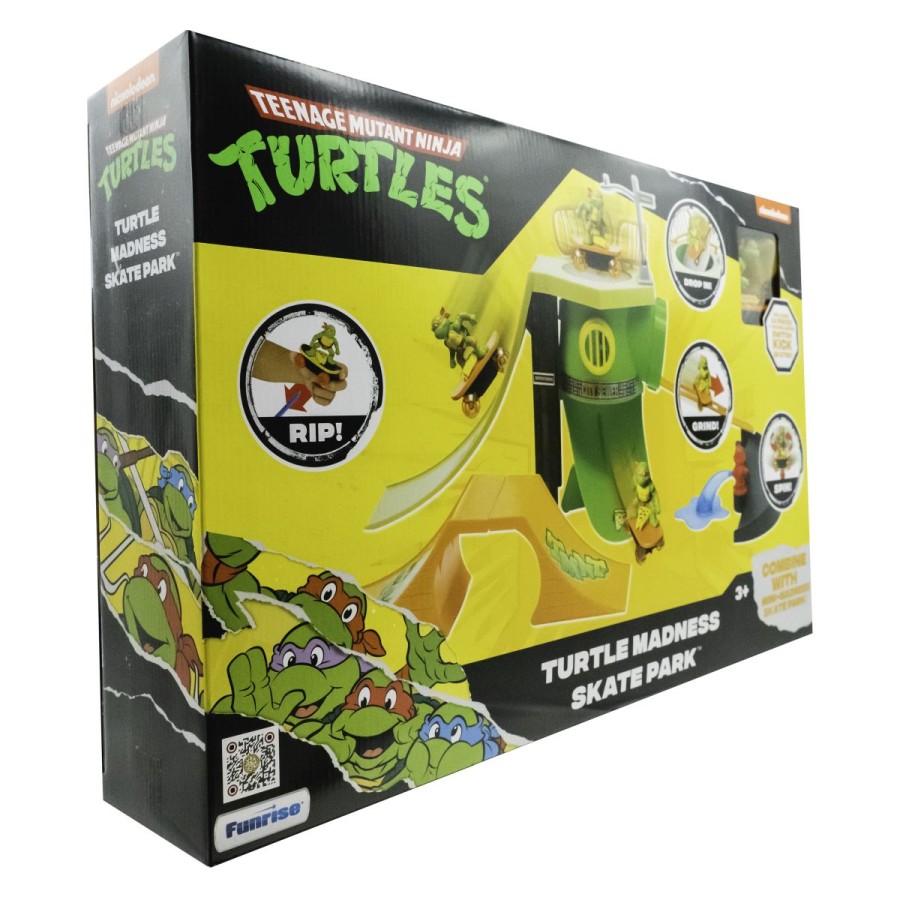 Krzujte gravitaciji s Teenage Mutant Ninja Turtles Turtle Madness Skate Parkom. Skupaj z navpično rampo