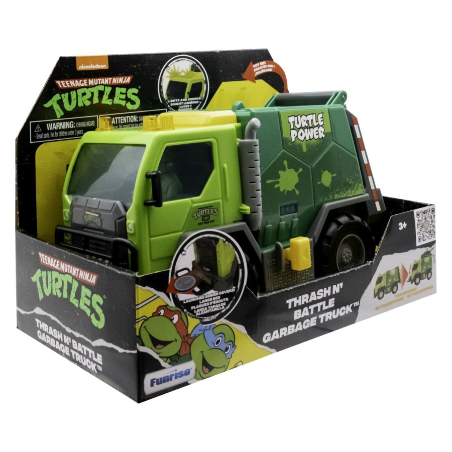 Teenage Mutant Ninja Turtles Thrash N’ Battle Garbage Truck je vozilo 2 v 1