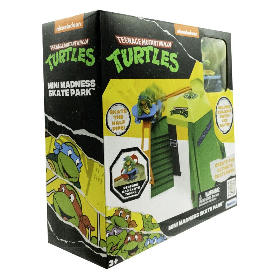 Igrajte in vozite Teenage Mutant Ninja Turtles Mini Madness Skate Park. Skupaj s stopnicami