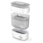 9 % škodljivih mikrobov brez uporabe kemikalij. Vsebino sterilizira v le 10 minutah