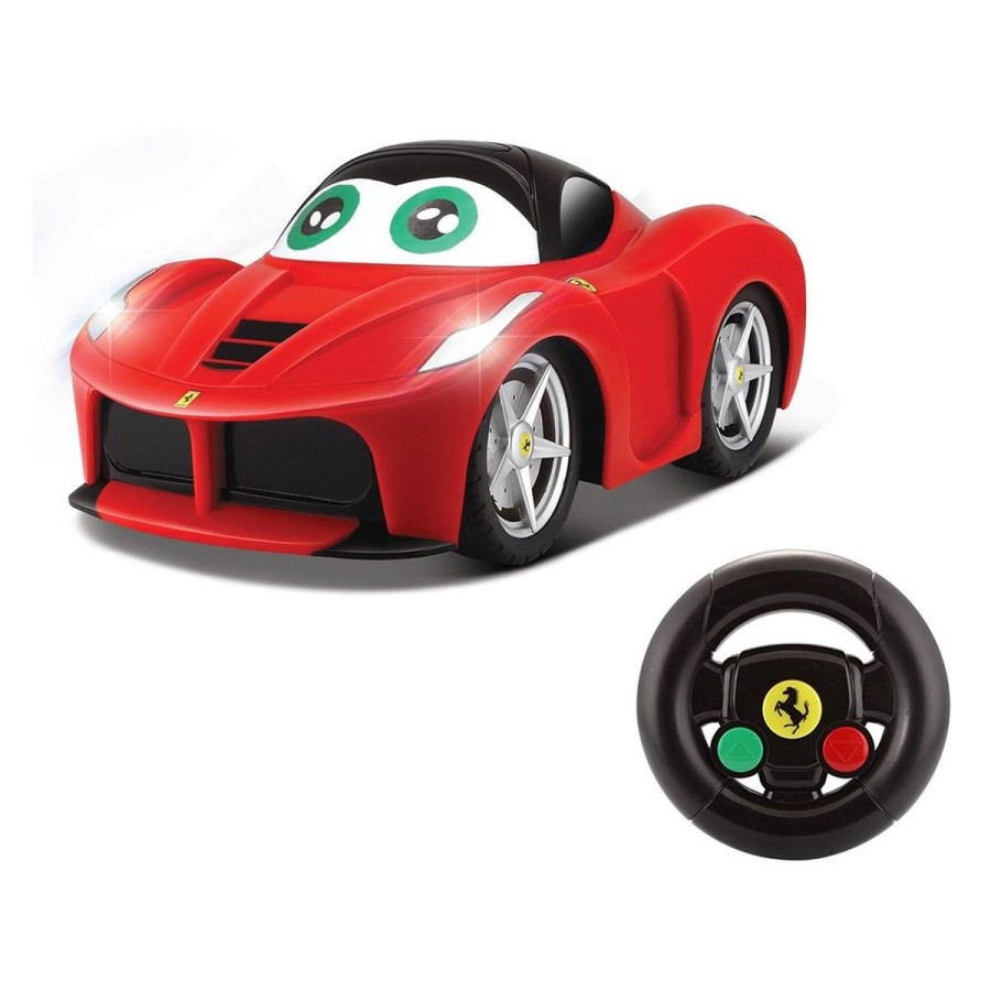 Zabavno športno vozilo Bjunior Ferrari na daljinsko vodenje je primerno za otroke od 1. leta dalje. Avto se premika