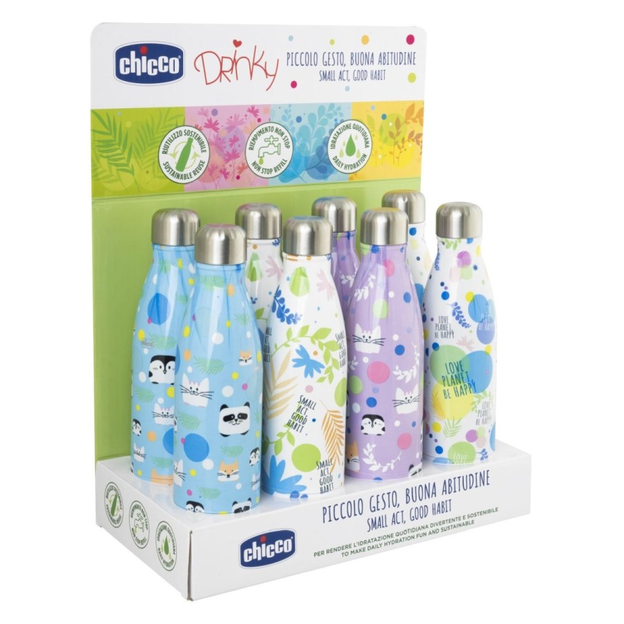 Chicco termo steklenica Drinky je primerna za večkratno uporabo oziroma ponovno polnjenje