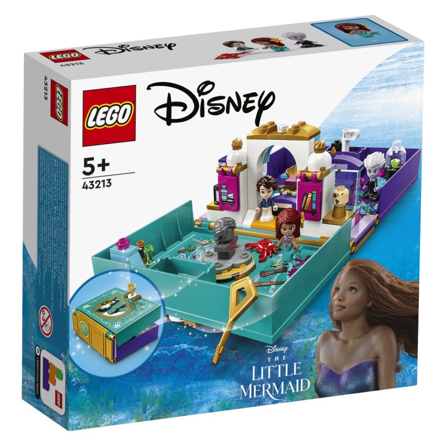 Odkrij nove svetove z zabavnim kompletom LEGO® | Disney! Zaplavaj z Disneyjevo Arielo in razišči njeno votlino zakladov. Odpravi se v skrivnostno Uršulino votlino in ugotovi