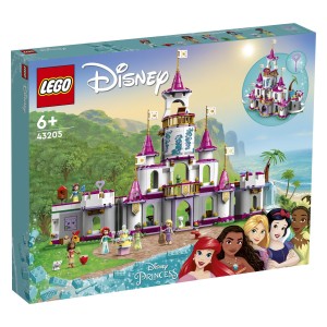Obišči 5 likov Disney princes v najboljšem pustolovskem gradu!Sestavi komplet LEGO® Disney in začni raziskovati. Odpri grad in si oglej spalnice Disneyjevih Ariele