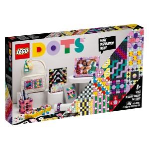 Razširi ustvarjalna krila s kompletom Dizajnerjeve potrebščine – Vzorci Odpri komplet LEGO® DOTS