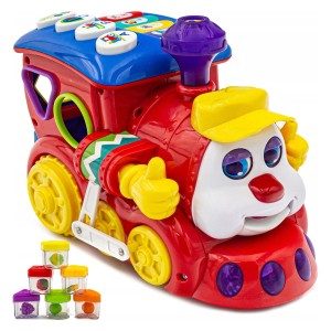 Poučna lokomotiva bo vašega malčka na prijazen in zabaven način seznanila z različnimi barvami