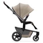 a nadvse udoben. Eleganten in lahek. Ta prefinjen voziček je popoln spremljevalec za raziskovanje urbane džungle. Z velikimi zadnjimi kolesi