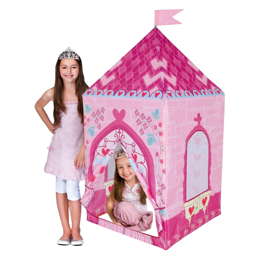 V sanjskem šotoru v obliki gradu se bodo punčke prelevile v prave princese. Šotor je odličen kraj za igro