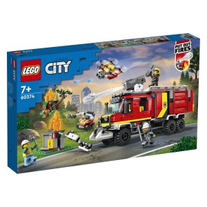 Pridruži se LEGO® City gasilcem v ultramodernem tovornjaku gasilskega poveljstva. To vozilo ima vse