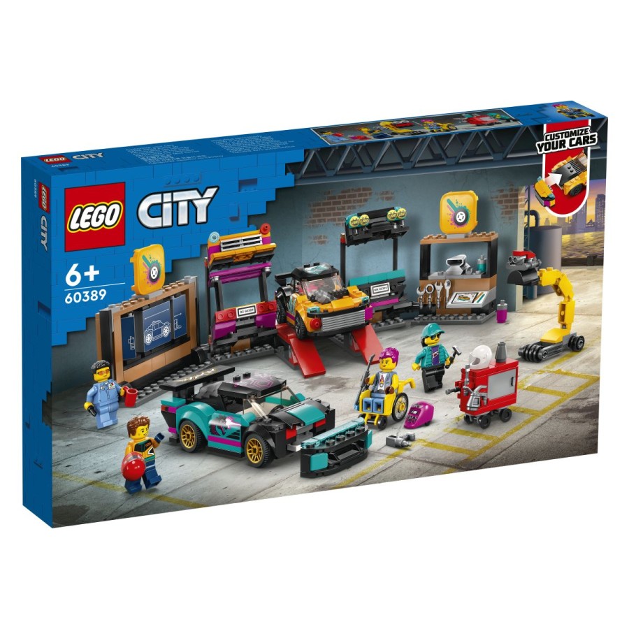 Dobrodošel v LEGO® City Personalizirano avtomehanično delavnico. Uporabi pametni zid za postavljanje