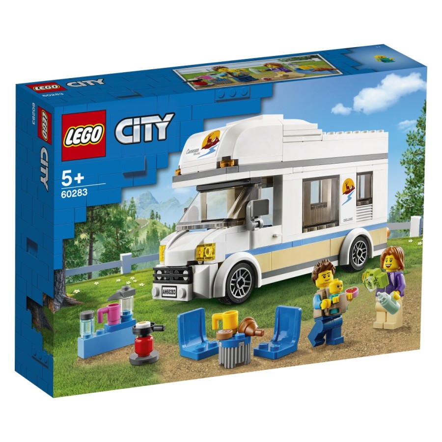 Na zabavne počitnice se odpelji v ikonskem LEGO® City počitniškem avtodomu. Zapelji na svoj najljubši kraj
