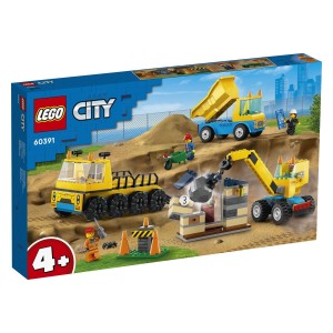 Pridruži se gradbenikom LEGO® City pri rušenju na gradbišču. Uporabi pregrado