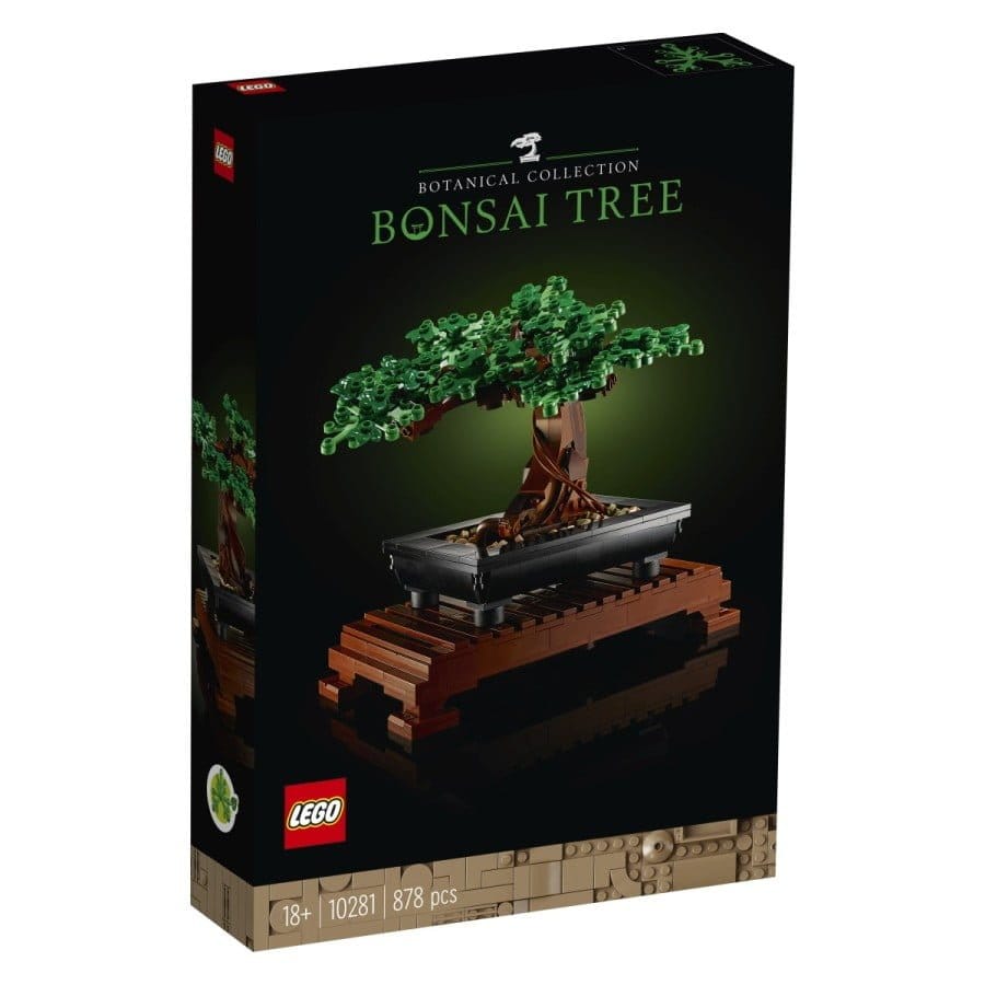 Prepusti se ustvarjalnosti in uživaj v umetnosti bonsajev s prečudovitim kompletom LEGO® Bonsaj. Prikupni sestavljalski projekt je namenjen sproščanju in vnašanju miru v pestri vsakdan. Z izmenjevanjem rožnatih cvetov in zelenih listov omogoča tudi sledenje izmenjevanju letnih časov. Sprosti domišljijo z urejanjem cvetov v samosvoje vzorce