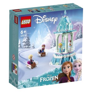 Igraj se s svojimi najljubšimi liki Disney Ledeno kraljestvo na čarobnem vrtiljaku! Kulski komplet LEGO® ǀ Disney ti omogoča druženje z Disneyjevimi Ano