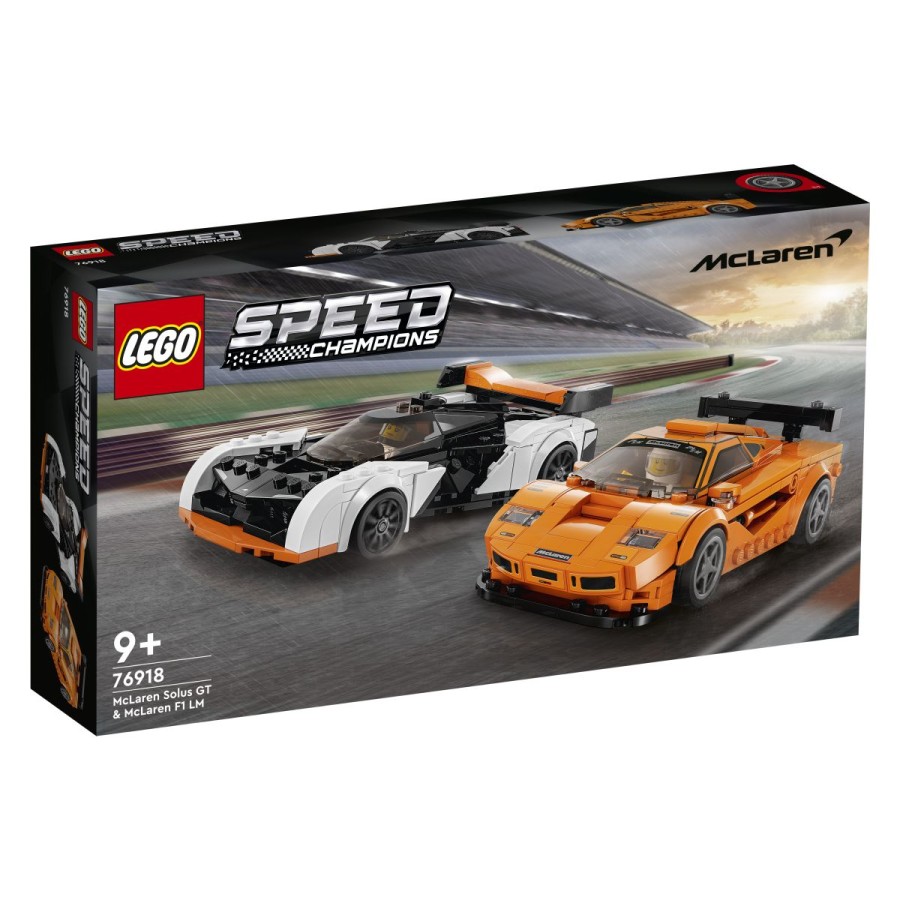 Prvič lahko v zbirko dodaš dvojni komplet LEGO® Hitrostni prvaki hiperavtomobilov McLaren. Klasični model F1 LM iz 90. let in najnovejši Solus GT sta zdaj tvoja