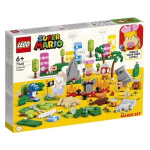 Dodaj podrobnosti svojemu svetu LEGO® Super Mario™ s škatlo z ustvarjalnimi pripomočki za izdelovalce! Poustvari travo Super Mario™